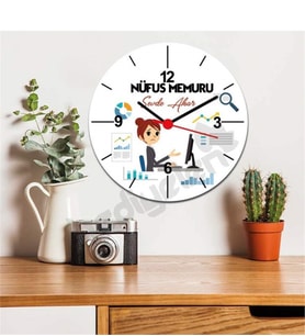 Nüfus Memuru Duvar Saati