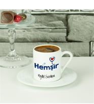 Hemşir Lacivert Tasarım Kahve Fincanı