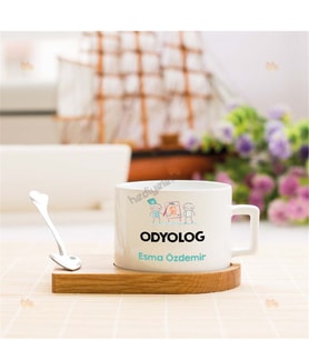 Odyolog Figür Tasarım Stantlı Fincan