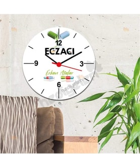 Eczacı İlaç Tasarım Duvar Saati