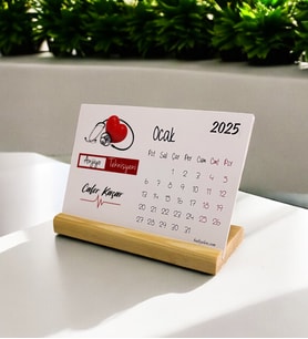 2025 Anjiyo Teknisyeni Siyah Tasarım Masa Takvimi 002