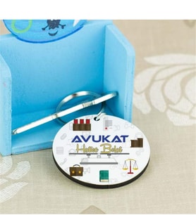 Avukat Sarı Tasarım Anahtarlık