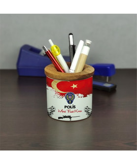 Polise Hediye Seramik Kalemlik 002