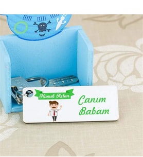 Canım Babam Yeşil Tasarım Anahtarlık