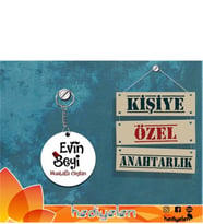 Evin Beyi Tasarımlı Anahtarlık