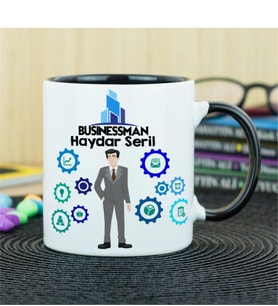 Businessman Kupa Bardak - Siyah