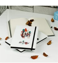 Love Çiçekli Defter