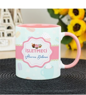 İşletmeci Kupa Bardak - Pembe