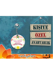 Okul Öncesi Öğretmenine Hediye Tasarımlı Anahtarlık