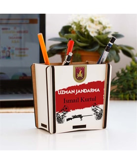 Uzman Jandarma Kırmızı Tasarım Kalemlik