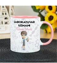 Laboratuvar Uzmanı Kupa Bardak - Pembe