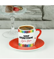 Sınıf Öğretmenine Hediye Kalem Tasarım Kahve Fincanı