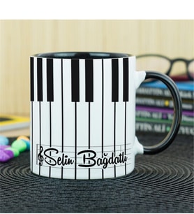 Müzik Öğretmenine Hediye Kupa Bardak