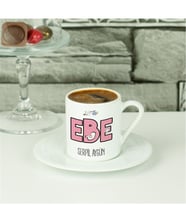 Ebe Pembe Tasarım Kahve Fincanı