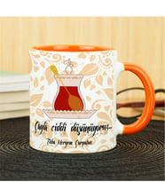 Çay Kupa Bardak - Turuncu