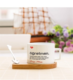 Öğretmenler Günü Hediyesi Stantlı Fincan