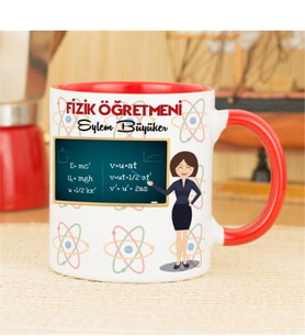 Fizik Öğretmenine Hediye Kupa Bardak