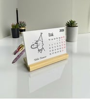 2026 Masa Takvimi Doodle Tasarım