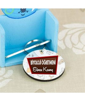 Biyoloji Öğretmenine Hediye Anahtarlık
