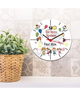 Okul Öncesi Öğretmenine Hediye Balon Tasarım Duvar Saati