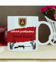 Uzman Jandarma Kupa Bardak - Beyaz