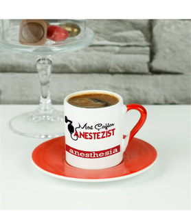 Anestezist Kırmızı Tasarım Kahve Fincanı