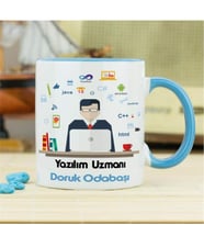 Yazılım Uzmanı Kupa Bardak - Mavi