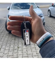 Kişiye Özel İsimli Metal Plaka Anahtarlık