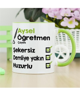 Öğretmen Kupa Bardak - Yeşil