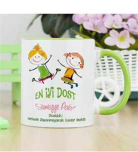 En İyi Dost Kupa Bardak - Yeşil