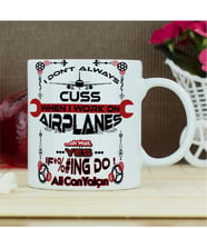 Airplane Kupa Bardak - Beyaz