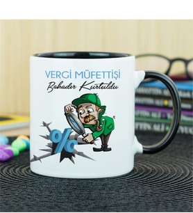 Vergi Müfettişi Kupa Bardak - Siyah