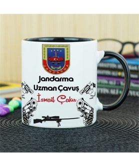 Uzman Çavuş Kupa Bardak - Siyah