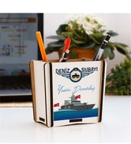 Deniz Subayı Mavi Tasarım Kalemlik
