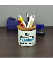 Computer Teacher Seramik Kalemlik