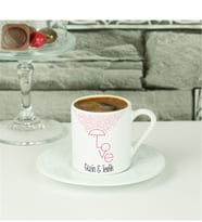 Love Şemsiye Tasarım Kahve Fincanı