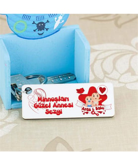 Bebek Kırmızı Tasarım Anahtarlık
