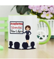 Araştırma Görevlisi Kupa Bardak - Yeşil