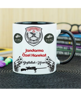 Jandarma Özel Harekat Kupa Bardak - Siyah