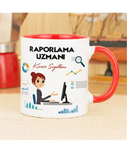 Raporlama Uzmanı  Kupa Bardak - Kırmızı 002