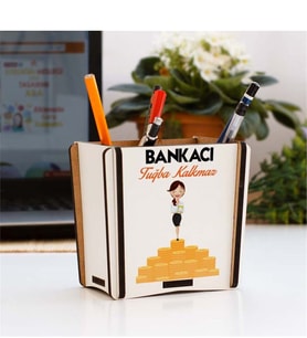 Bankacı Kadın Figür Kalemlik 002