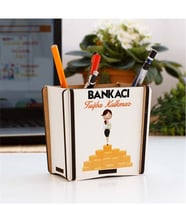Bankacı Kadın Figür Kalemlik 002
