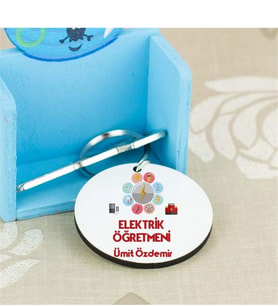 Elektrik Öğretmenine Hediye Anahtarlık