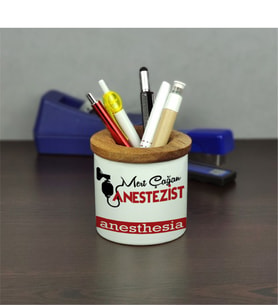 Anestezist Seramik Kalemlik