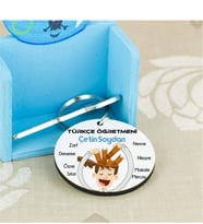 Türkçe Öğretmenine Hediye Kitap Beyin Tasarım Anahtarlık