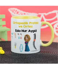 Ortapedi Kupa Bardak - Sarı