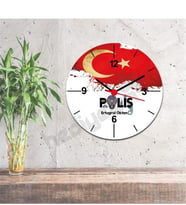 Polis Jop Tasarım Duvar Saati 002
