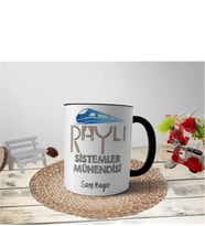 Raylı Sistemler Mühendisi Kupa Bardak - Siyah
