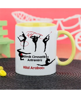 Cimnastik Antrenörü Kupa Bardak - Sarı