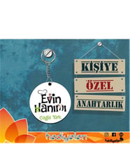 Evin Hanımı Tasarımlı Anahtarlık